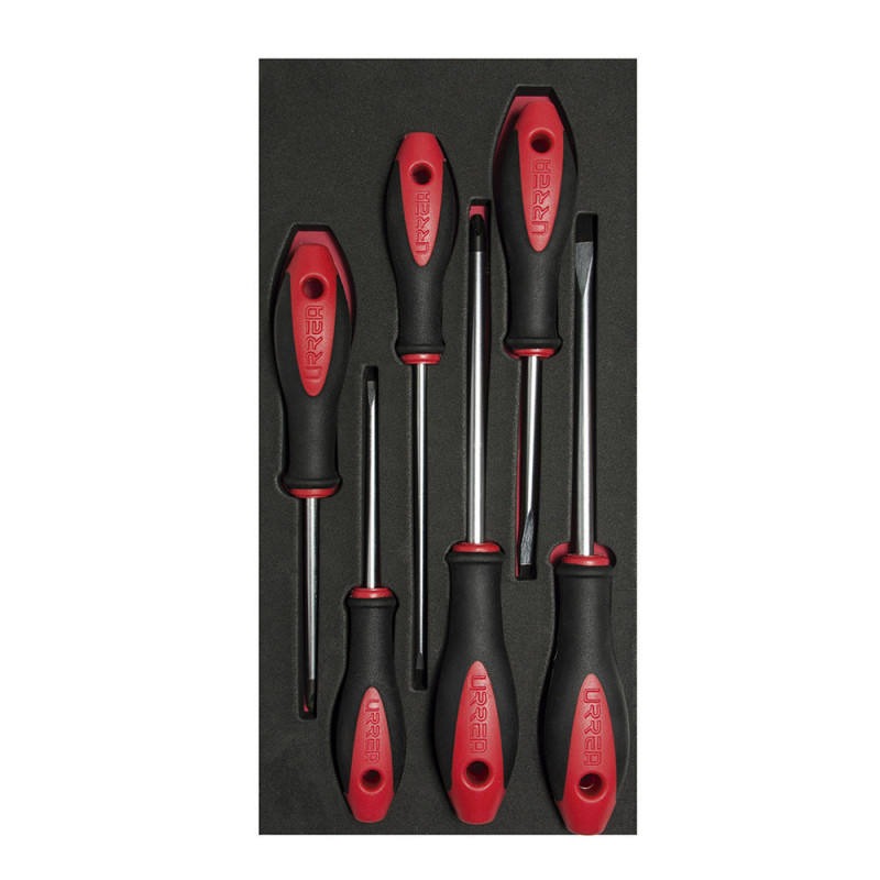 CH115 URREA Juego de 6 Dest. bimaterial Punta Plana Phillips y Cabinet Urrea | DIHERESA CH115 URREA Juego de 6 Dest. bimaterial Punta Plana Phillips y Cabinet Urrea | DIHERESA